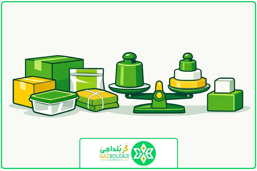 نوع بسته بندی | گز بلداجی مجلسی