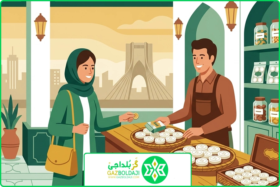 گز بلداجی | خرید گز سکه ای در تهران