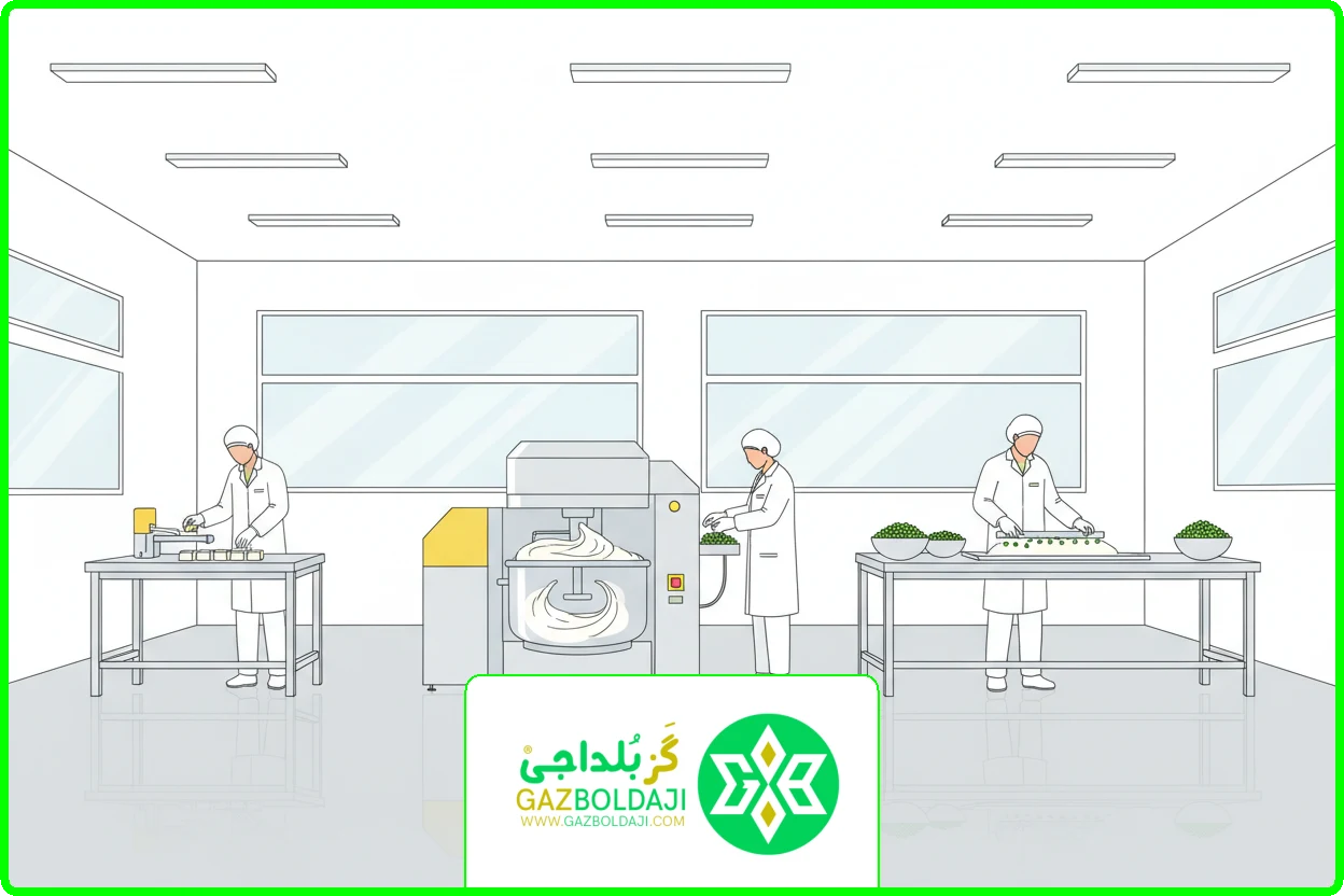 سیستم تهویه | اصول بهداشت تولید گز