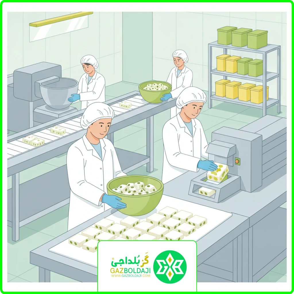 گز بلداجی | اصول بهداشت تولید گز