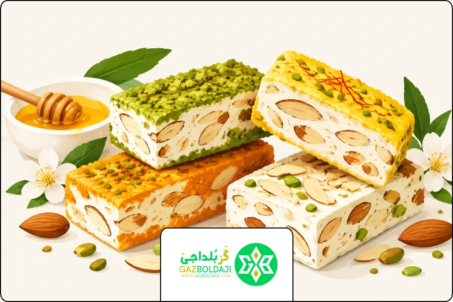 تست چسبندگی | گز عسلی بلداجی