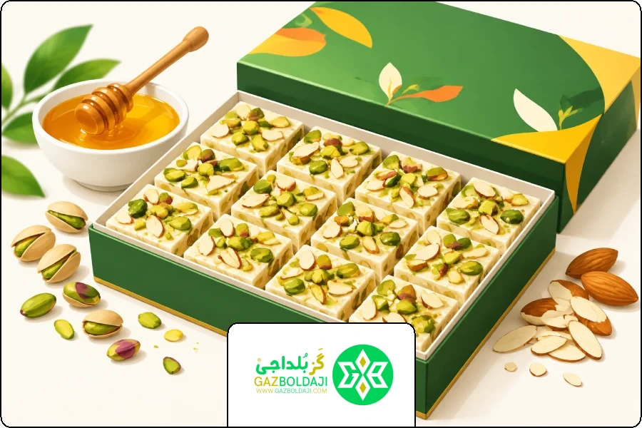 گام های خرید گز | گز عسلی بلداجی